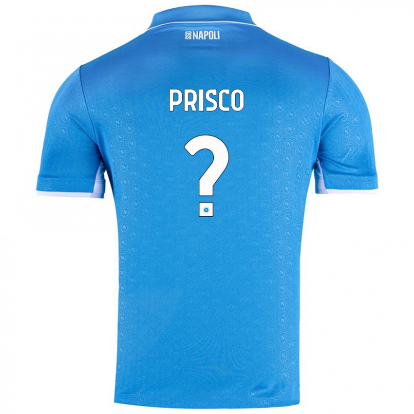 Kinderen Vincenzo Prisco #0 Hemelsblauw Thuisshirt Thuistenue 2024/25 T-Shirt België