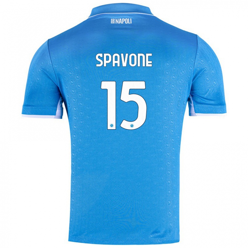 Kinderen Alessandro Spavone #15 Hemelsblauw Thuisshirt Thuistenue 2024/25 T-Shirt België