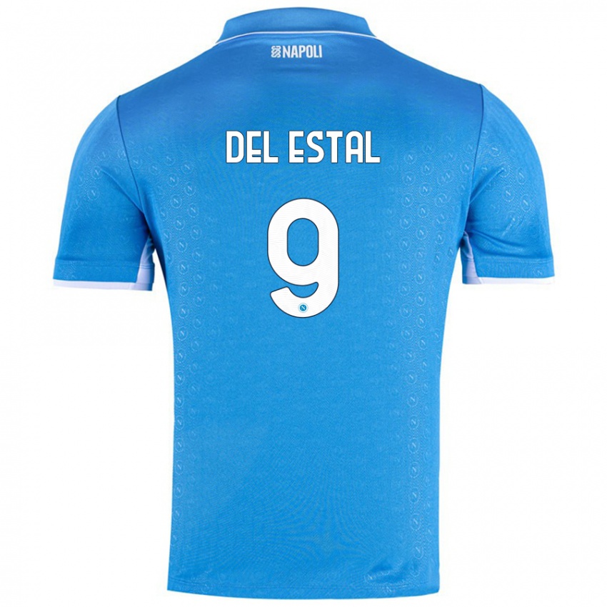 Kinderen Eli Del Estal #9 Hemelsblauw Thuisshirt Thuistenue 2024/25 T-Shirt België