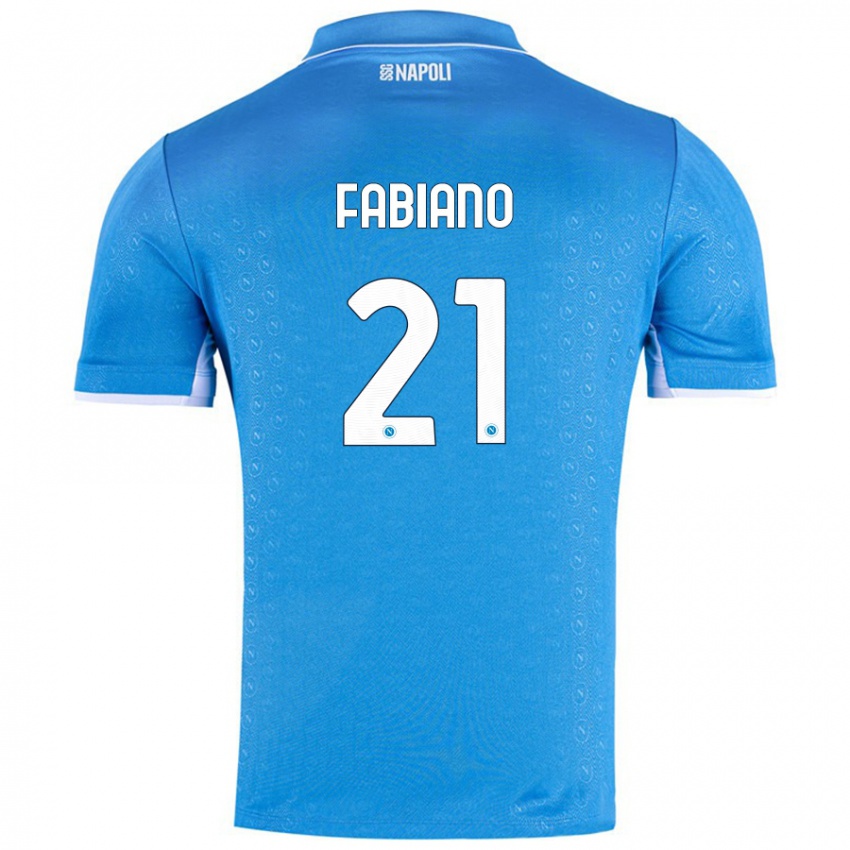 Kinderen Francesca Fabiano #21 Hemelsblauw Thuisshirt Thuistenue 2024/25 T-Shirt België