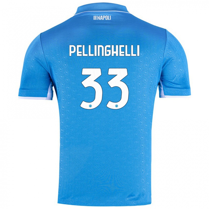 Kinderen Alice Pellinghelli #33 Hemelsblauw Thuisshirt Thuistenue 2024/25 T-Shirt België