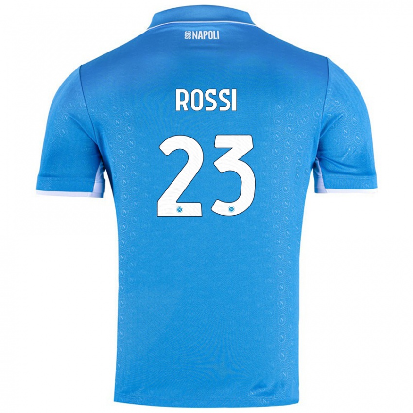 Kinderen Leonardo Rossi #23 Hemelsblauw Thuisshirt Thuistenue 2024/25 T-Shirt België