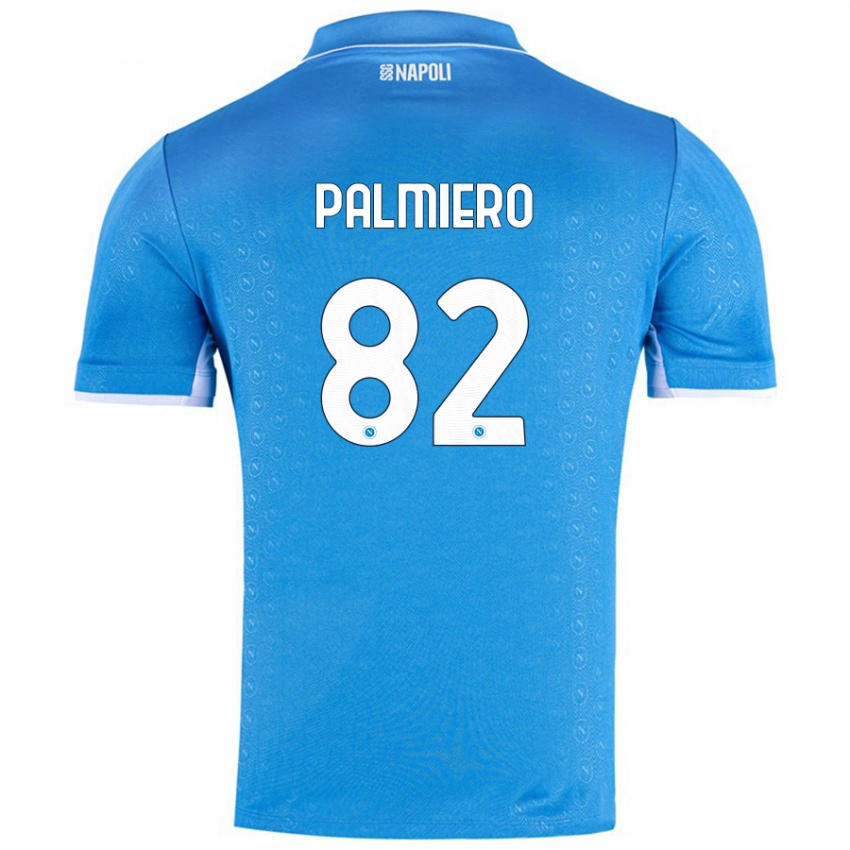 Kinderen Luca Palmiero #82 Hemelsblauw Thuisshirt Thuistenue 2024/25 T-Shirt België