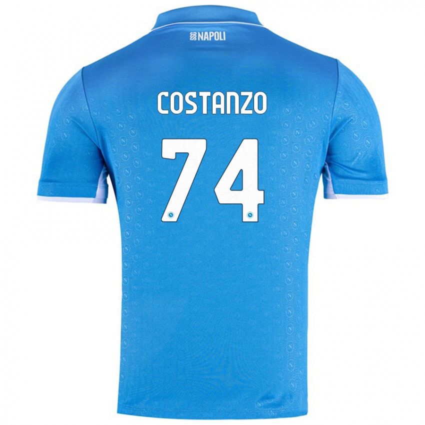 Kinderen Davide Costanzo #74 Hemelsblauw Thuisshirt Thuistenue 2024/25 T-Shirt België