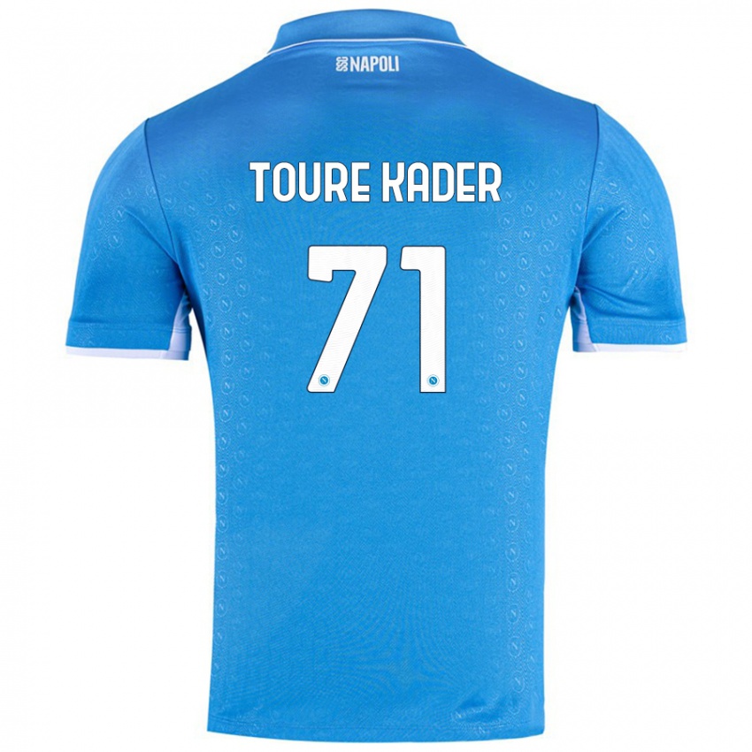 Kinderen Aziz Toure Kader #71 Hemelsblauw Thuisshirt Thuistenue 2024/25 T-Shirt België