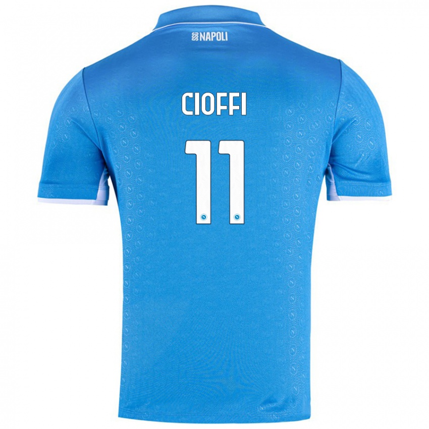 Kinderen Antonio Cioffi #11 Hemelsblauw Thuisshirt Thuistenue 2024/25 T-Shirt België