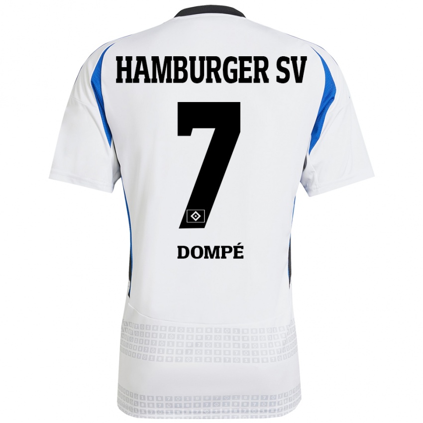 Kinder Jean-Luc Dompé #7 Weiß Blau Heimtrikot Trikot 2024/25 T-Shirt Belgien