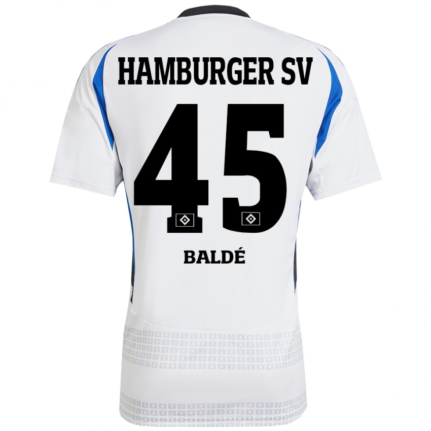 Kinderen Fabio Baldé #45 Wit Blauw Thuisshirt Thuistenue 2024/25 T-Shirt België