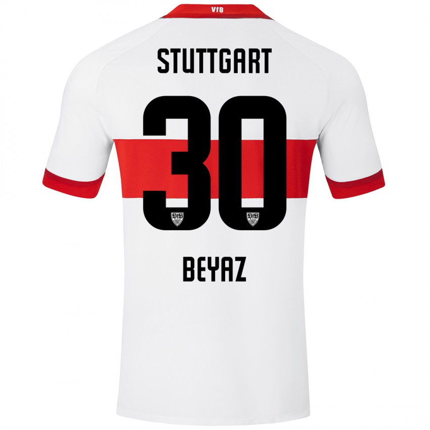 Kinderen Ömer Beyaz #30 Wit Rood Thuisshirt Thuistenue 2024/25 T-Shirt België