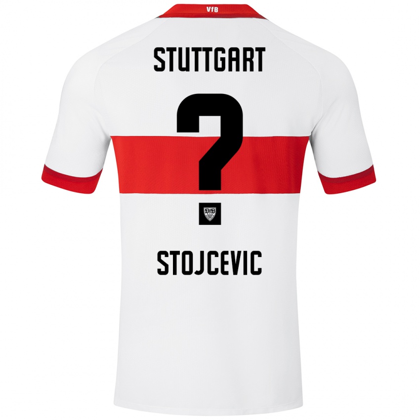 Kinderen Martin Stojcevic #0 Wit Rood Thuisshirt Thuistenue 2024/25 T-Shirt België