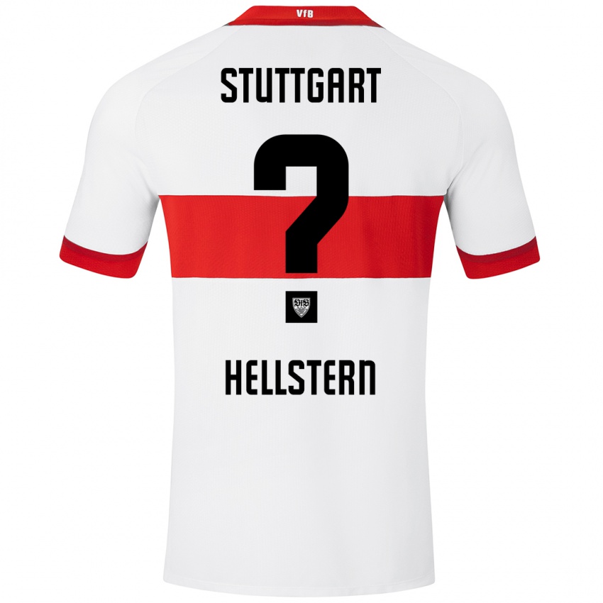 Kinderen Florian Hellstern #0 Wit Rood Thuisshirt Thuistenue 2024/25 T-Shirt België