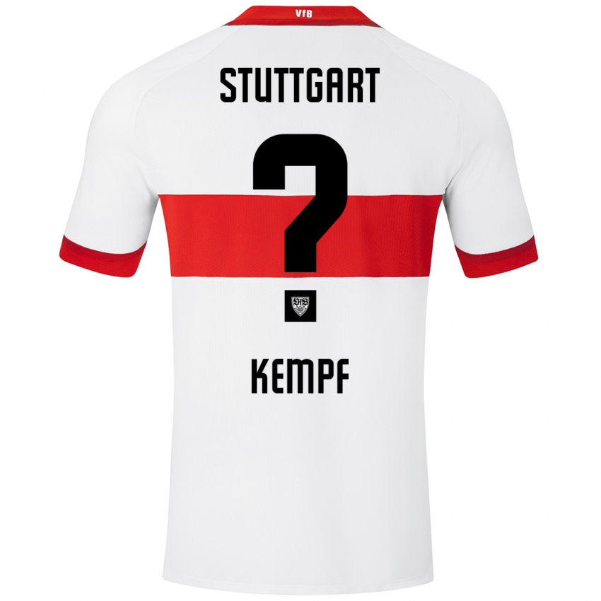 Kinderen Karl Kempf #0 Wit Rood Thuisshirt Thuistenue 2024/25 T-Shirt België