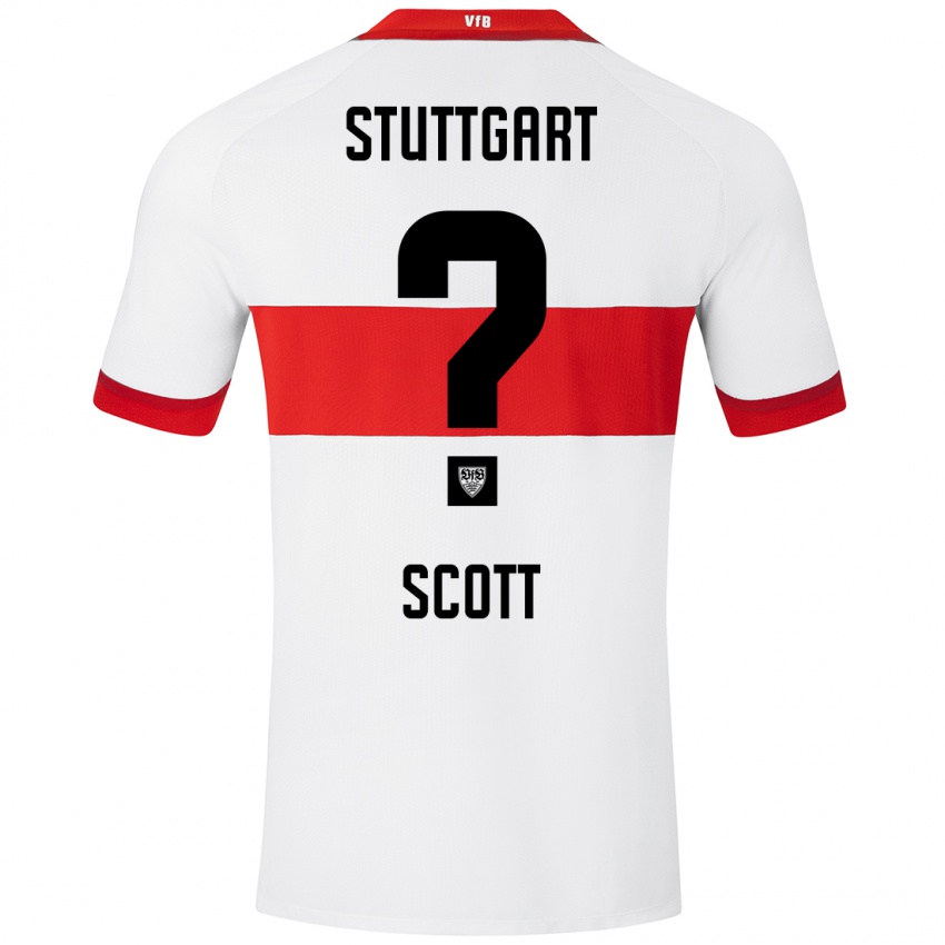 Kinderen Elijah Scott #0 Wit Rood Thuisshirt Thuistenue 2024/25 T-Shirt België