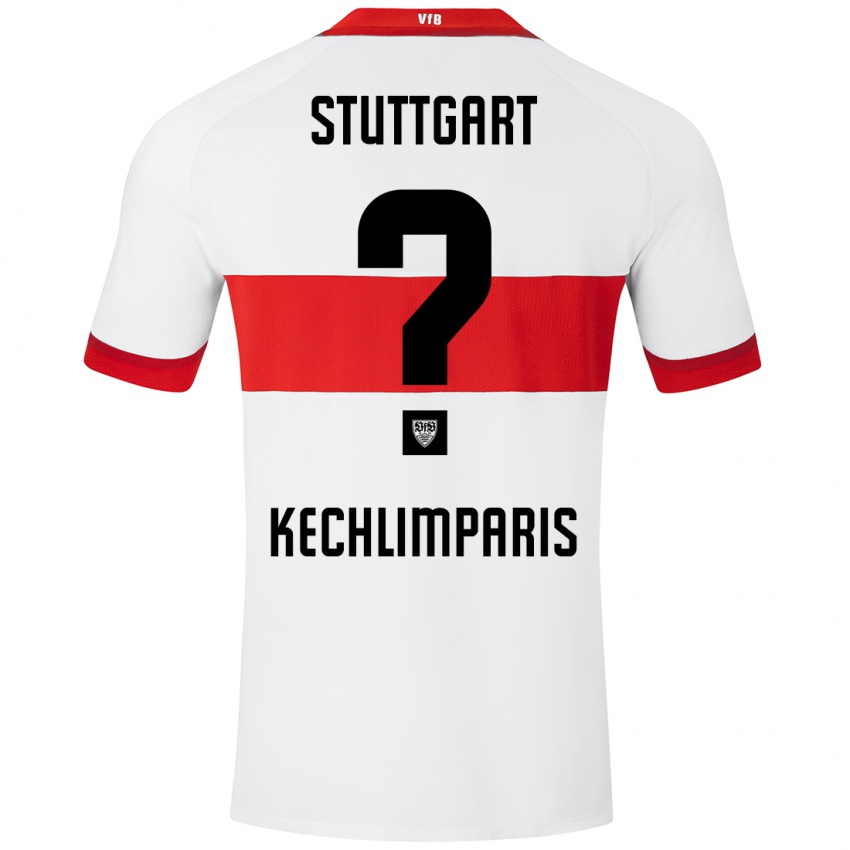 Kinderen Ioannis Kechlimparis #0 Wit Rood Thuisshirt Thuistenue 2024/25 T-Shirt België