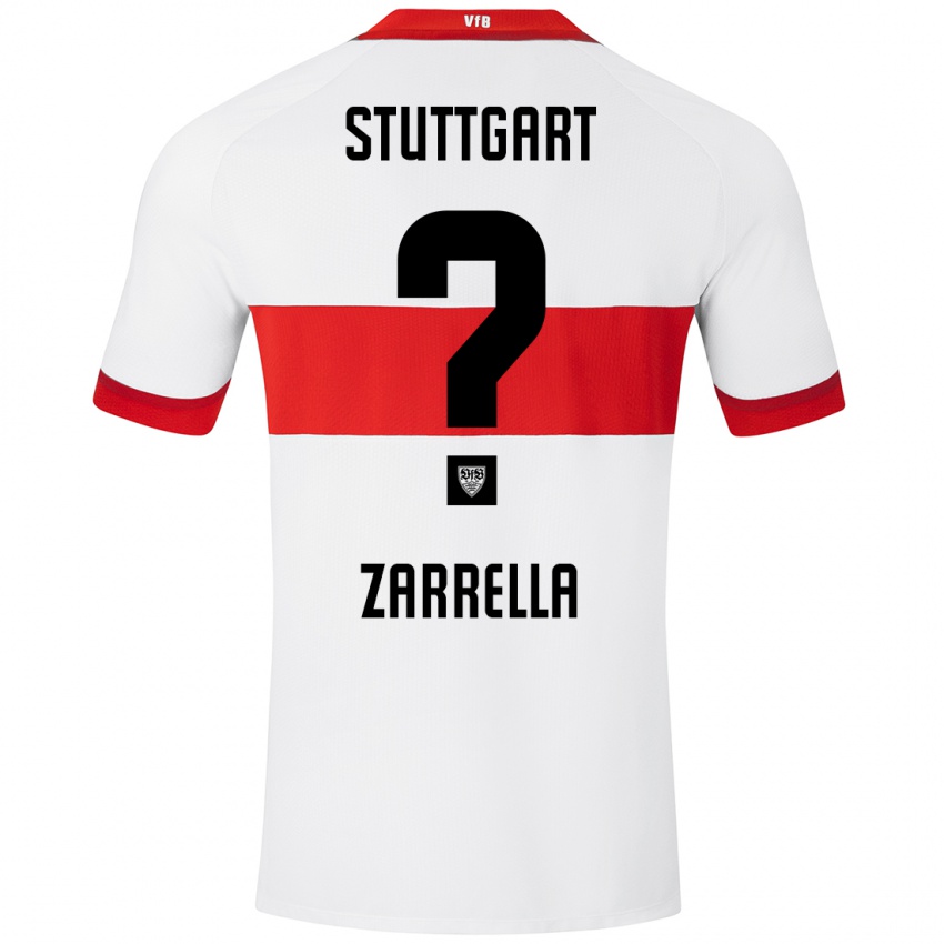 Kinderen Gabriel Zarrella #0 Wit Rood Thuisshirt Thuistenue 2024/25 T-Shirt België