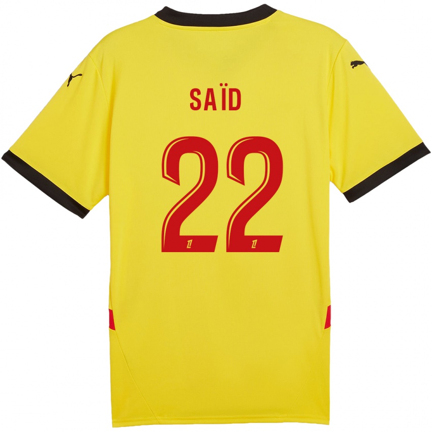 Kinderen Wesley Saïd #22 Geel Rood Thuisshirt Thuistenue 2024/25 T-Shirt België