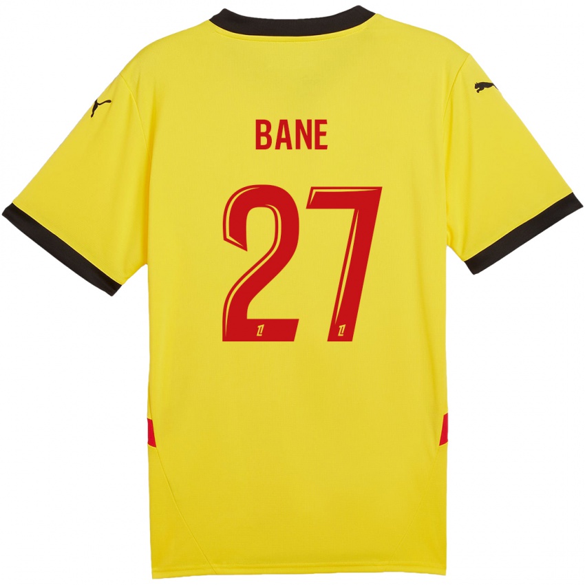 Enfant Maillot Sidi Bane #27 Jaune Rouge Tenues Domicile 2024/25 T-Shirt Belgique