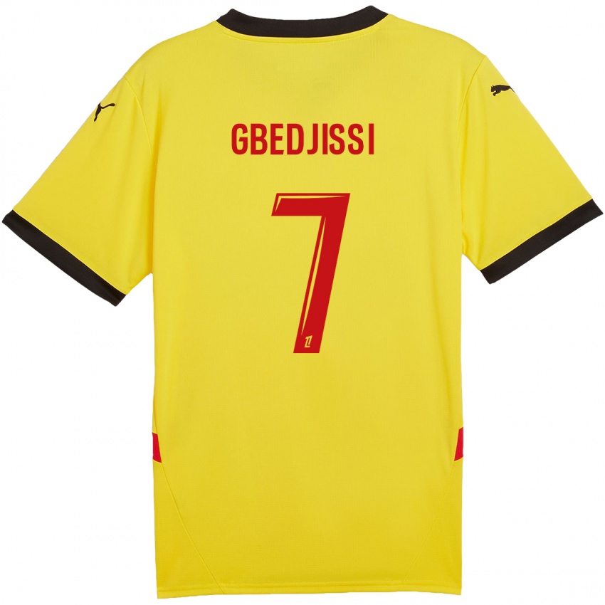 Kinderen Aude Gbedjissi #7 Geel Rood Thuisshirt Thuistenue 2024/25 T-Shirt België