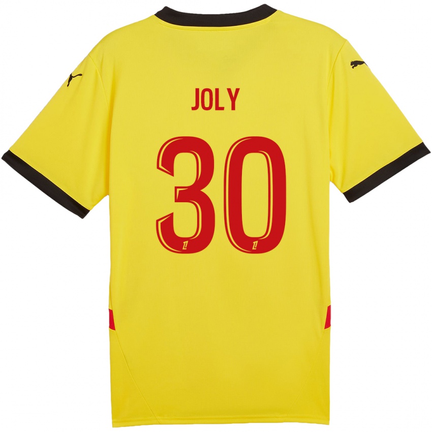 Enfant Maillot Blandine Joly #30 Jaune Rouge Tenues Domicile 2024/25 T-Shirt Belgique