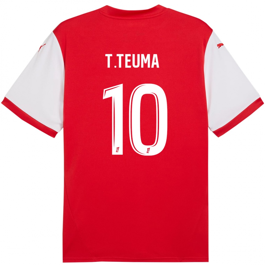 Kinderen Teddy Teuma #10 Rood Wit Thuisshirt Thuistenue 2024/25 T-Shirt België