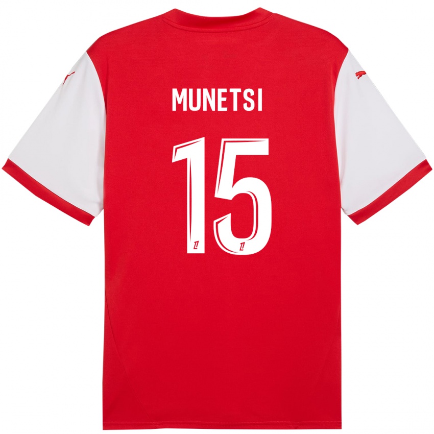 Kinderen Marshall Munetsi #15 Rood Wit Thuisshirt Thuistenue 2024/25 T-Shirt België