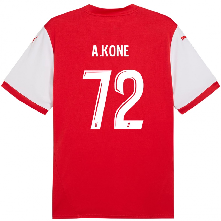 Kinderen Amadou Koné #72 Rood Wit Thuisshirt Thuistenue 2024/25 T-Shirt België