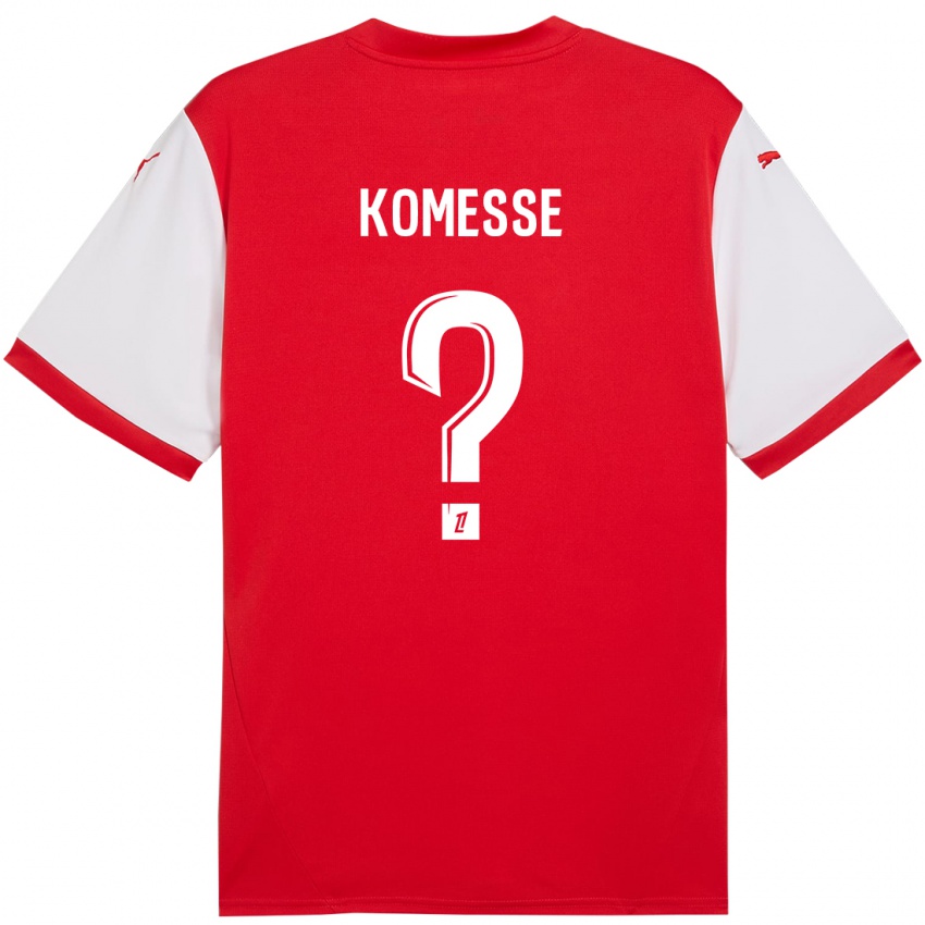 Kinderen Josias Sabone Komesse #0 Rood Wit Thuisshirt Thuistenue 2024/25 T-Shirt België