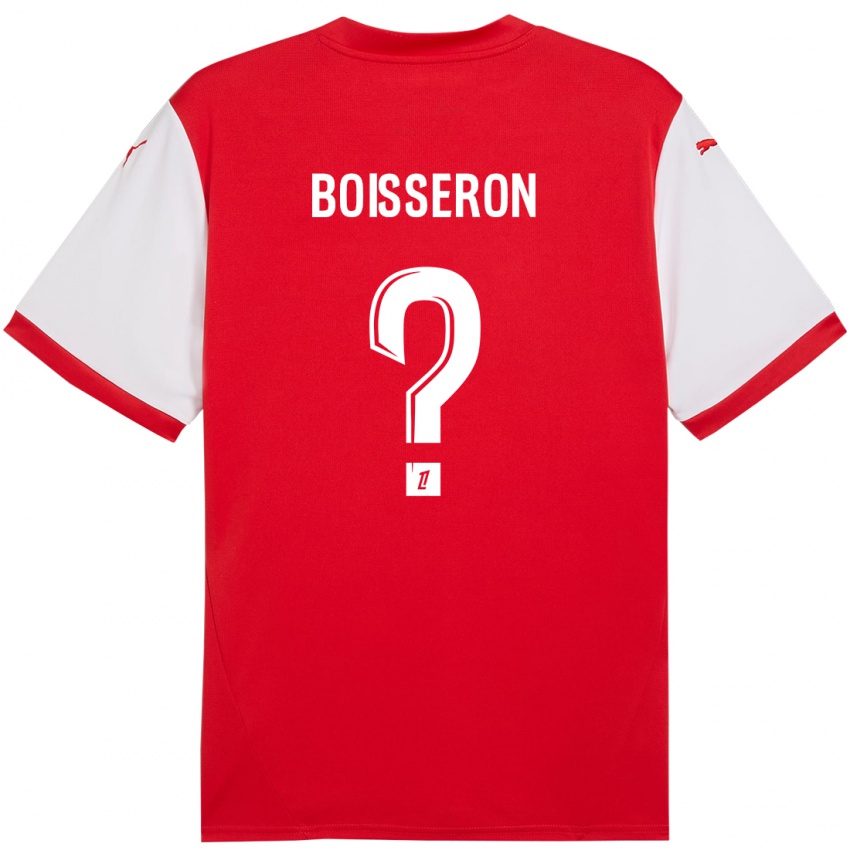 Kinderen Jawad Boisseron #0 Rood Wit Thuisshirt Thuistenue 2024/25 T-Shirt België