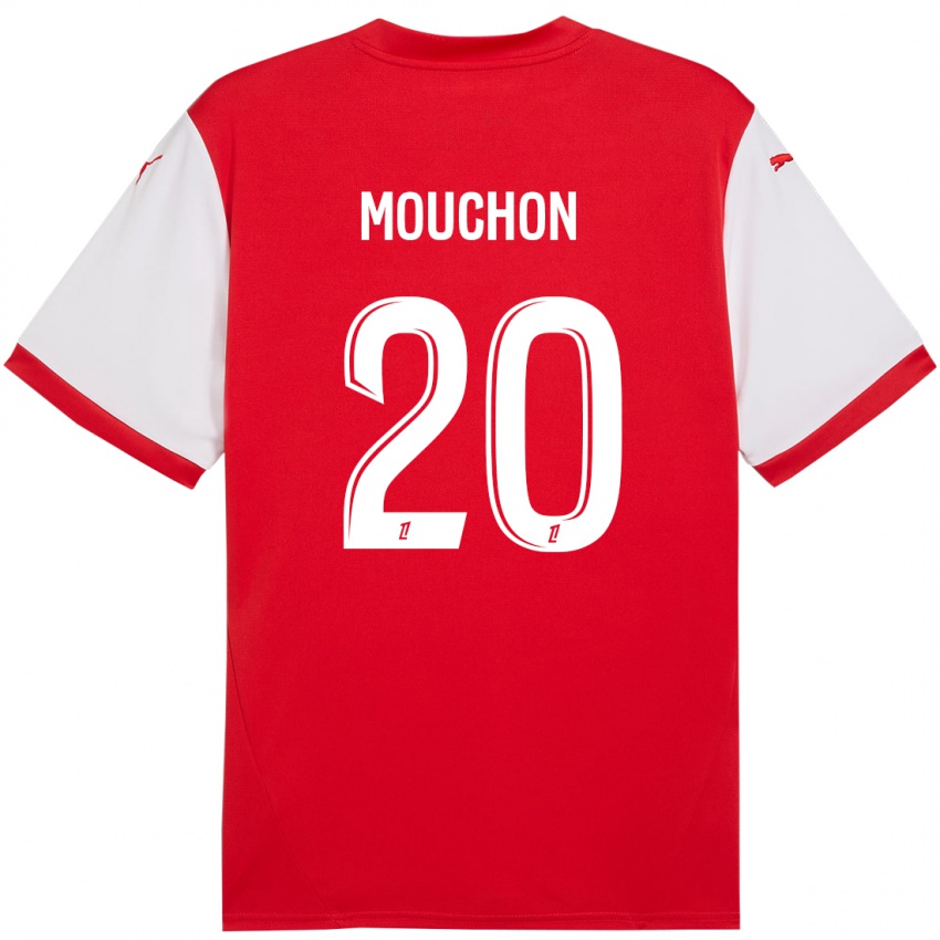 Kinderen Noemie Mouchon #20 Rood Wit Thuisshirt Thuistenue 2024/25 T-Shirt België