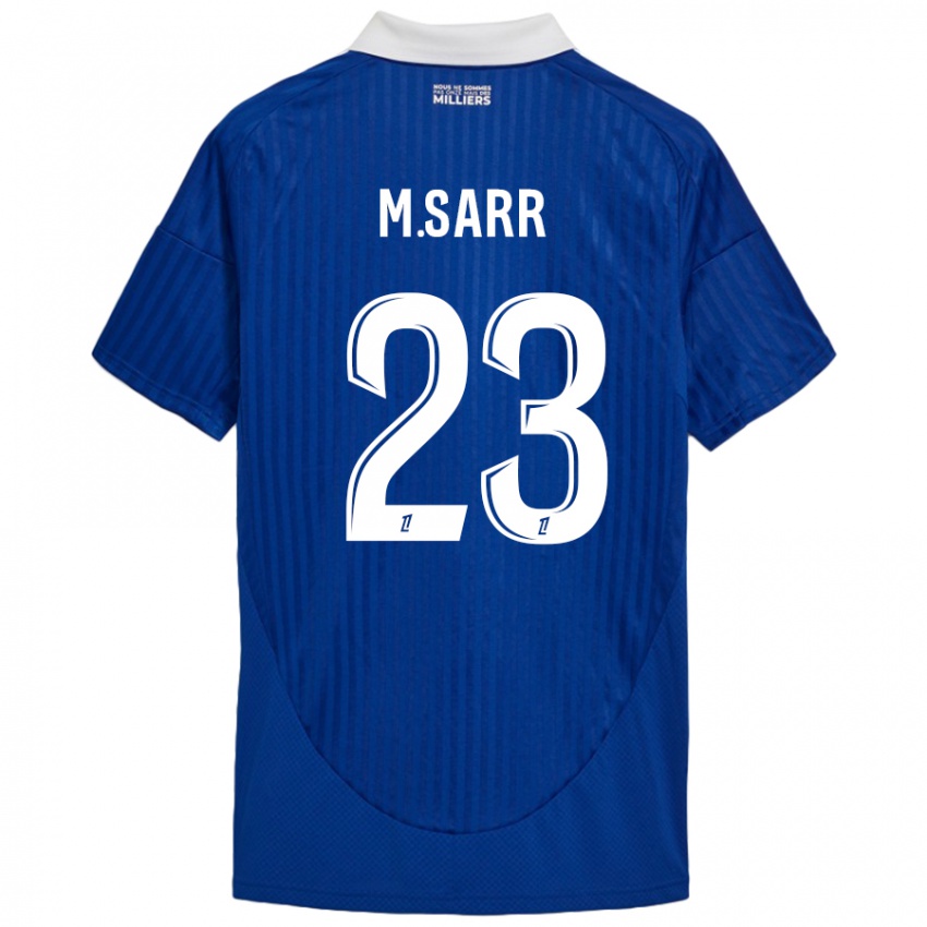 Kinderen Mamadou Sarr #23 Blauw Wit Thuisshirt Thuistenue 2024/25 T-Shirt België