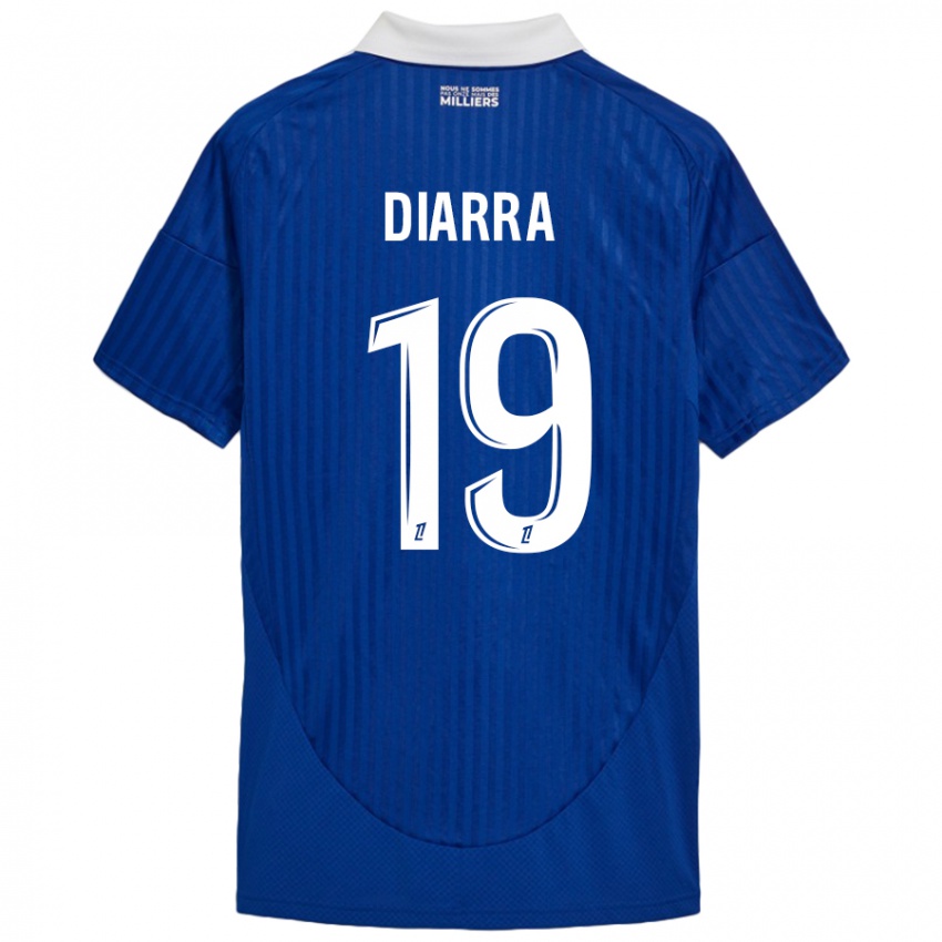 Kinderen Habib Diarra #19 Blauw Wit Thuisshirt Thuistenue 2024/25 T-Shirt België