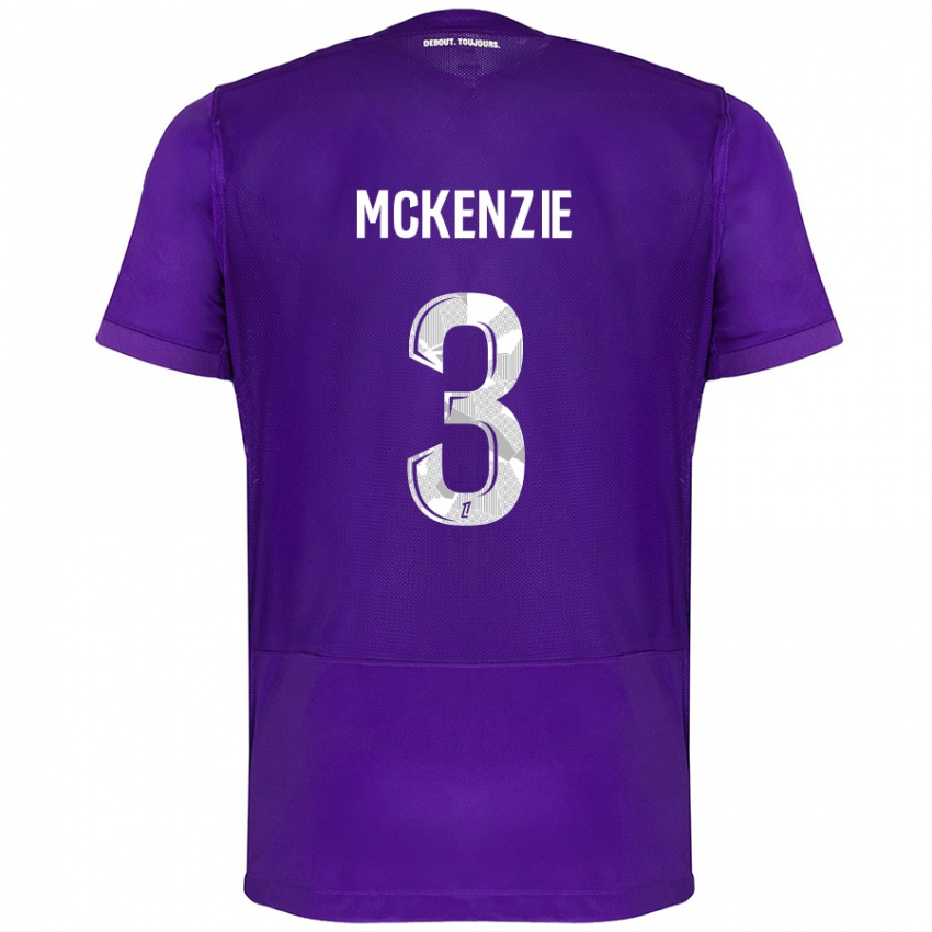 Kinderen Mark Mckenzie #3 Paars Wit Thuisshirt Thuistenue 2024/25 T-Shirt België