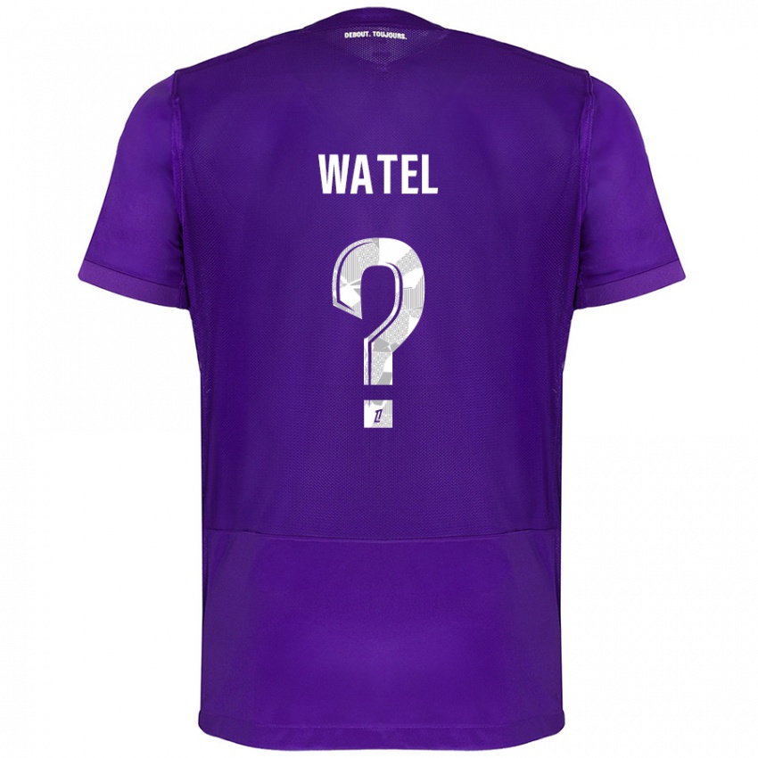 Kinderen Kylian Watel #0 Paars Wit Thuisshirt Thuistenue 2024/25 T-Shirt België