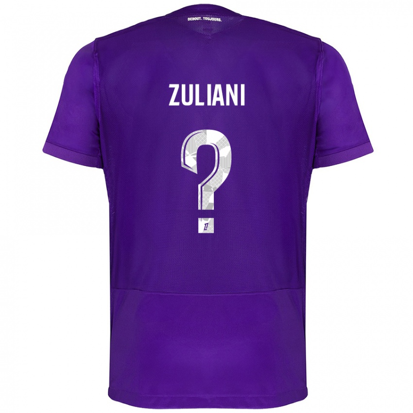 Kinderen Edhy Zuliani #0 Paars Wit Thuisshirt Thuistenue 2024/25 T-Shirt België