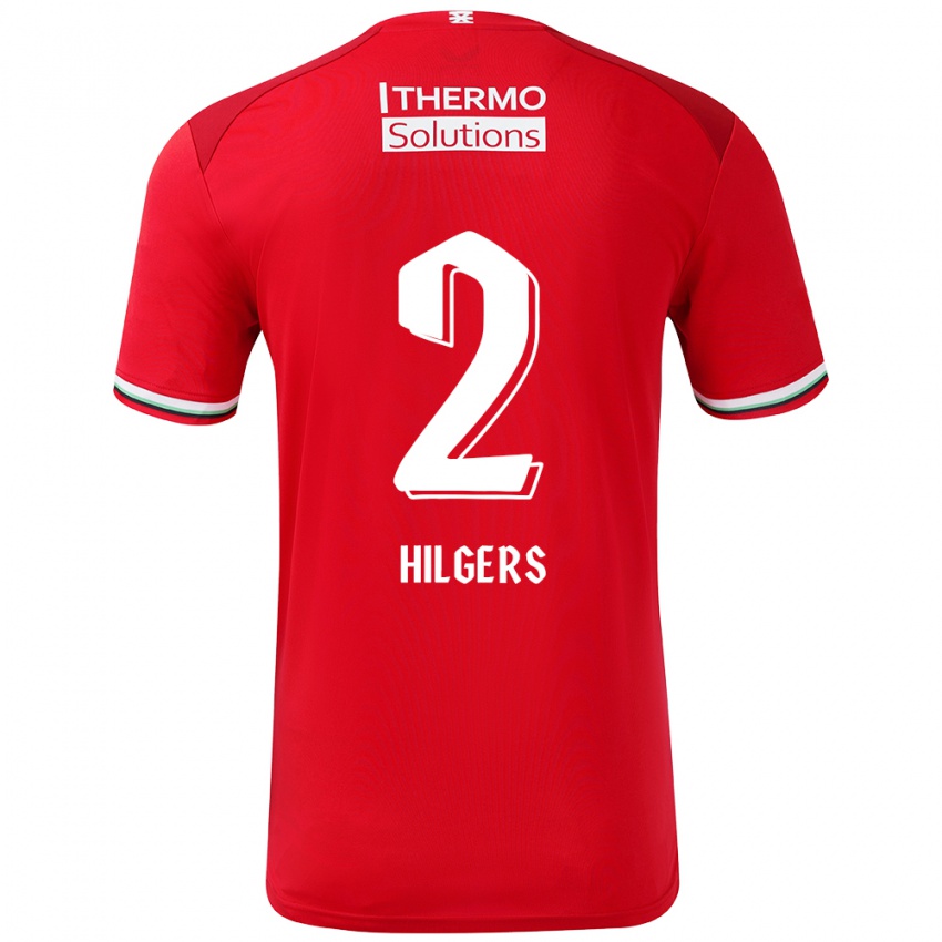 Kinderen Mees Hilgers #2 Rood Wit Thuisshirt Thuistenue 2024/25 T-Shirt België