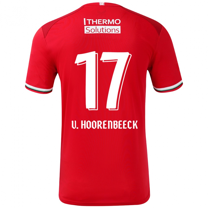 Kinderen Alec Van Hoorenbeeck #17 Rood Wit Thuisshirt Thuistenue 2024/25 T-Shirt België