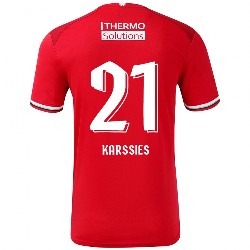 Kinderen Sam Karssies #21 Rood Wit Thuisshirt Thuistenue 2024/25 T-Shirt België