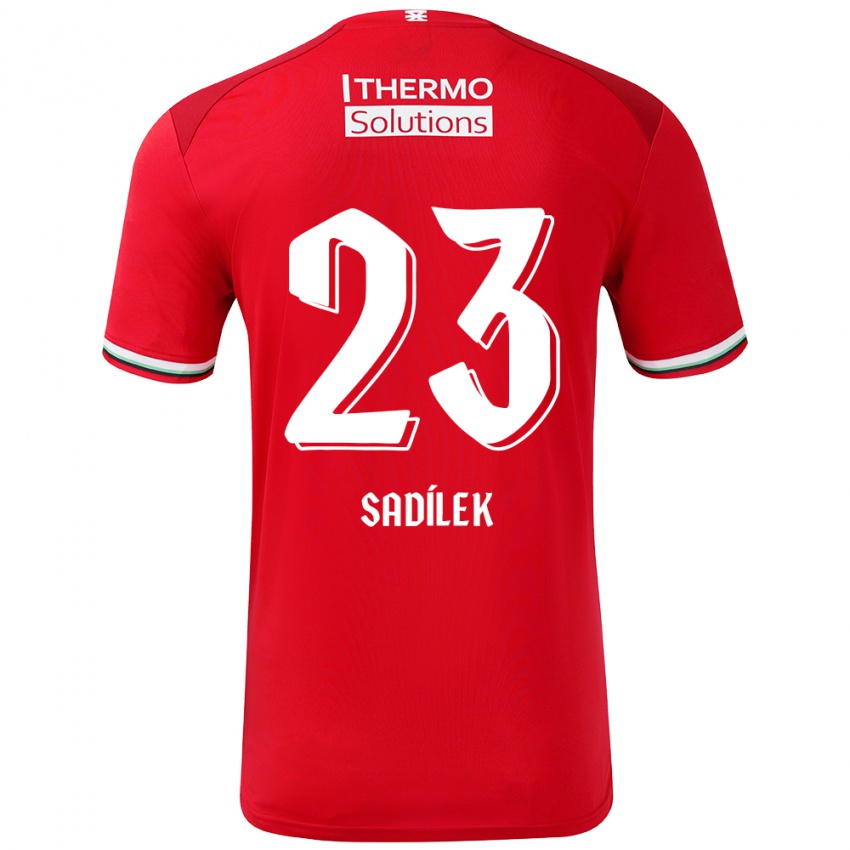 Kinderen Michal Sadilek #23 Rood Wit Thuisshirt Thuistenue 2024/25 T-Shirt België