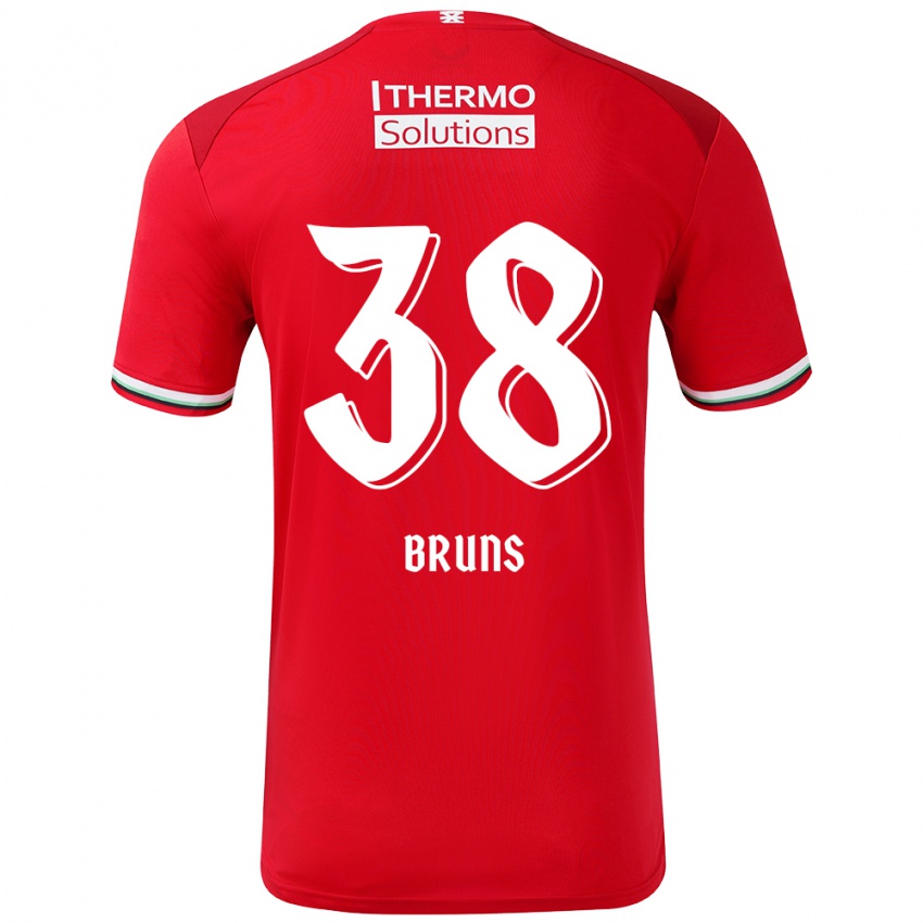 Kinderen Max Bruns #38 Rood Wit Thuisshirt Thuistenue 2024/25 T-Shirt België