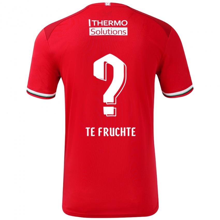 Kinderen Jonah Te Fruchte #0 Rood Wit Thuisshirt Thuistenue 2024/25 T-Shirt België