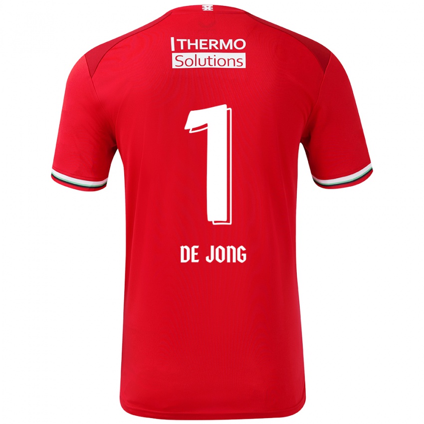 Kinderen Daniëlle De Jong #1 Rood Wit Thuisshirt Thuistenue 2024/25 T-Shirt België