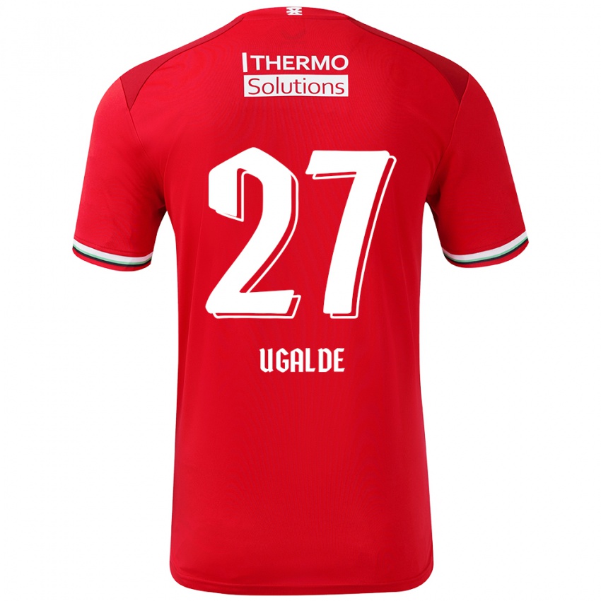 Kinderen Manfred Ugalde #27 Rood Wit Thuisshirt Thuistenue 2024/25 T-Shirt België