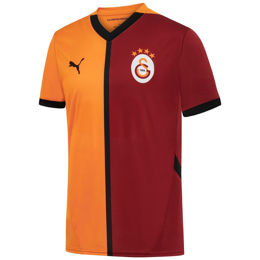 Kinderen Eyüp Aydin #5 Geel Rood Thuisshirt Thuistenue 2024/25 T-Shirt België