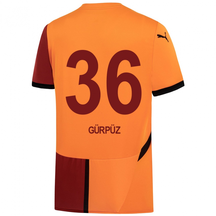 Kinderen Gökdeniz Gürpüz #36 Geel Rood Thuisshirt Thuistenue 2024/25 T-Shirt België