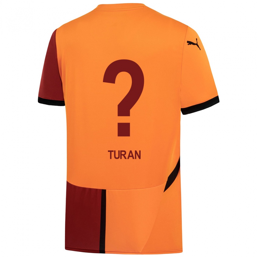 Enfant Maillot Hasan Turan #0 Jaune Rouge Tenues Domicile 2024/25 T-Shirt Belgique