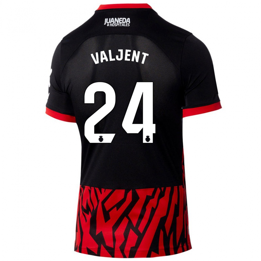 Kinderen Martin Valjent #24 Zwart Rood Thuisshirt Thuistenue 2024/25 T-Shirt België