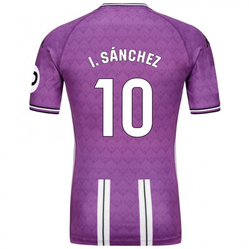 Enfant Maillot Iván Sánchez #10 Violet Blanc Tenues Domicile 2024/25 T-Shirt Belgique