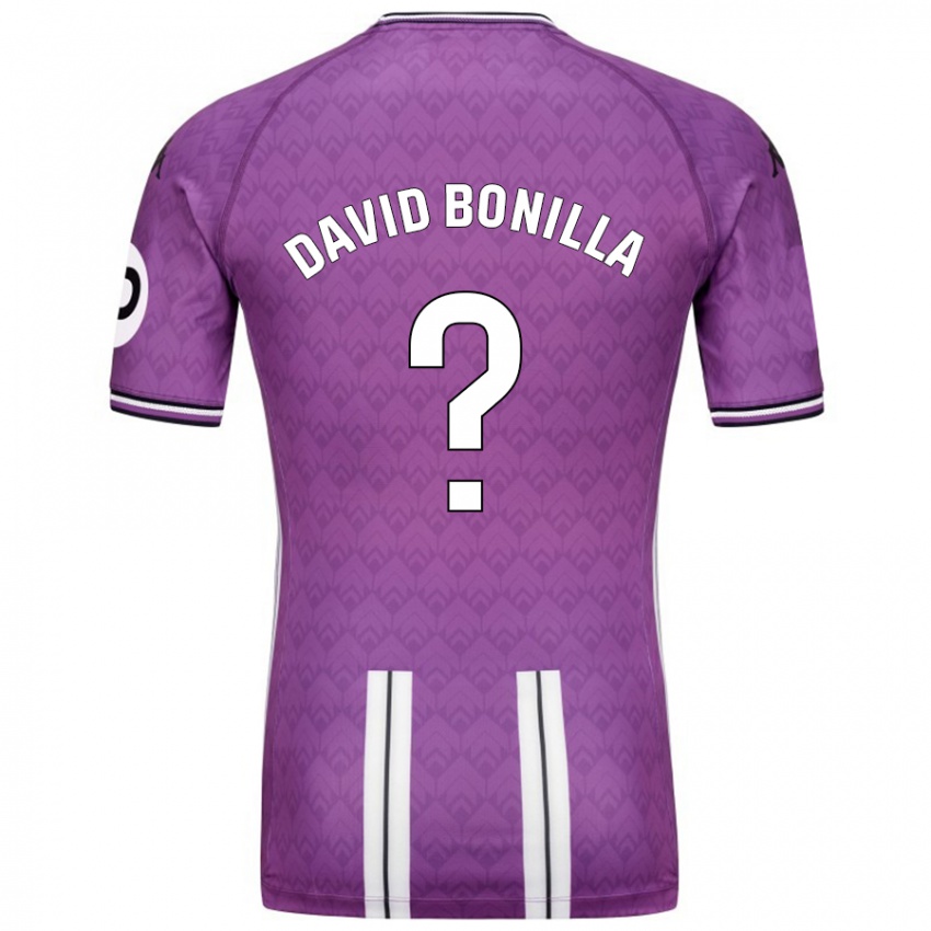 Kinderen Juan David Bonilla #0 Paars Wit Thuisshirt Thuistenue 2024/25 T-Shirt België