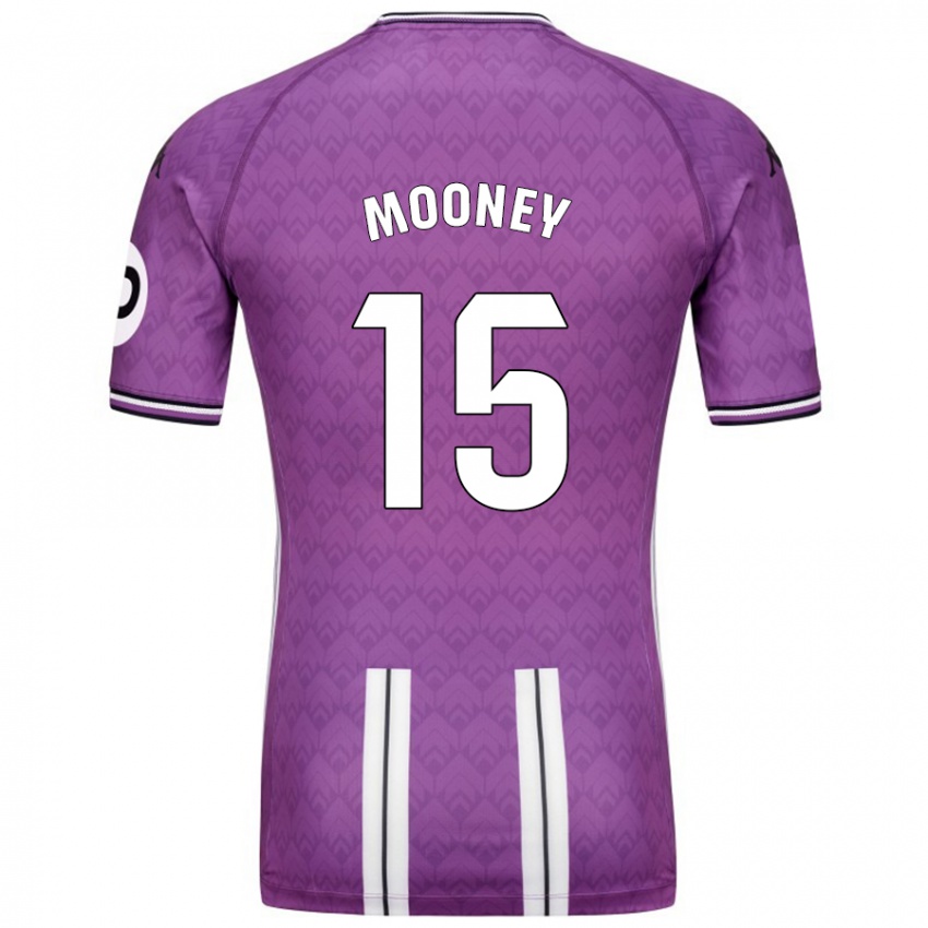 Enfant Maillot Fionn Mooney #15 Violet Blanc Tenues Domicile 2024/25 T-Shirt Belgique