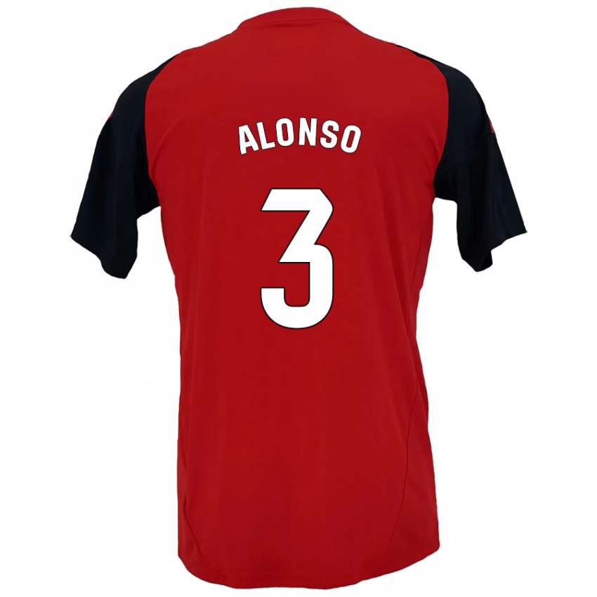 Kinderen Julio Alonso #3 Rood Zwart Thuisshirt Thuistenue 2024/25 T-Shirt België